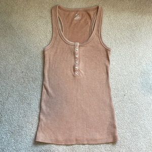 Aerie Waffle Knit Henley Racerback Tank Size XS